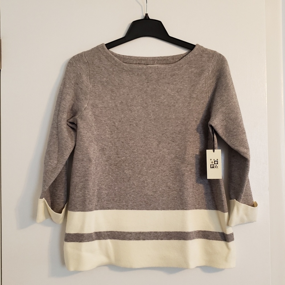 Grey 3/4 sleeve sweater